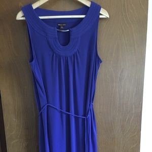 Purple Sleeveless Belted Dress - Dana Buchman L
